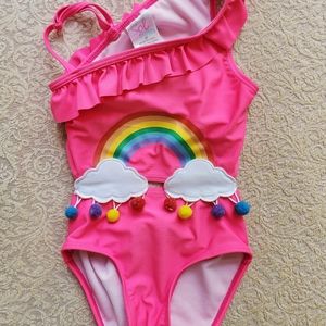 Sol Swim Rainbow Girls one piece swimsuit